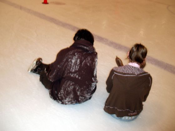 Braden and Brittany fallen
Braden and Brittany having fallen on the ice (and covered in it) while at RDV Sportsplex
