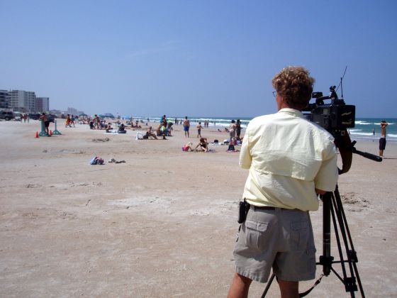 Beach cameraman
