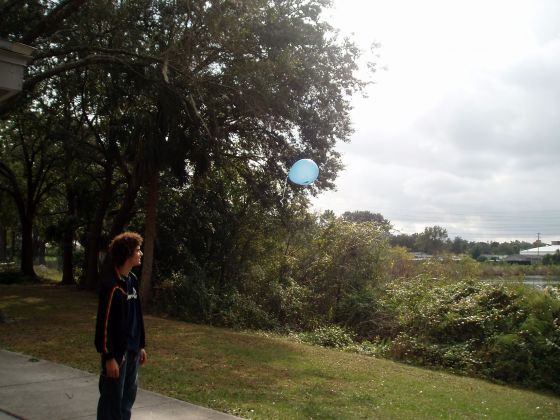 Jayce balloon
Jayce watching the balloon fly away at Noah and Luke's birthday party

