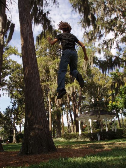 Tree Jump
Jayce jumping out of a tree at the FBC Oviedo picnic
