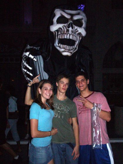 Skullguy
Brittany, myself, and Chris at Halloween Horror Nights with the skullguy
