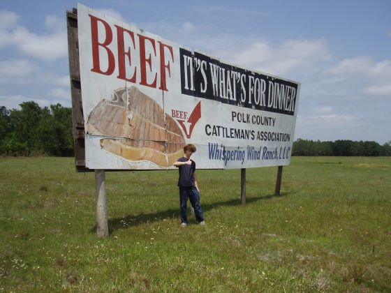 Beef is good
Me in front of a random sign we saw on the way to Tampa
