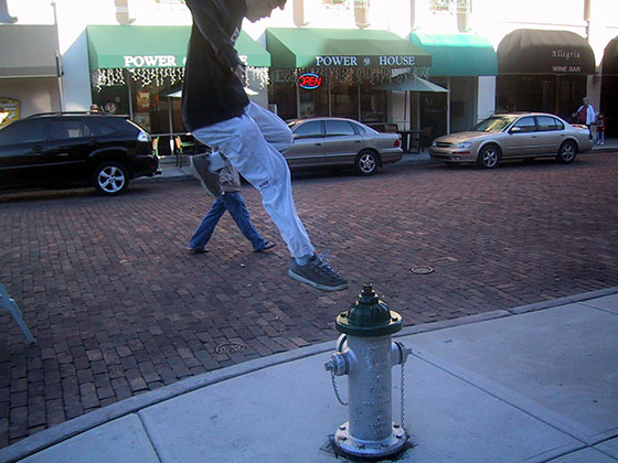 Michael hydrant jump
Michael jumping off a hydrant after the Winter Park Parade
