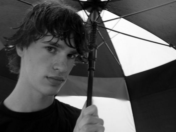 Michael umbrella wet
