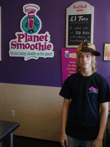 Planet Smoothie Peter
Peter on the job at Planet Smoothie in Oviedo
