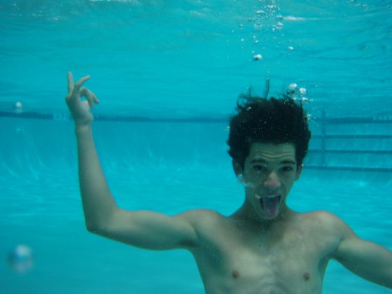 David underwater
