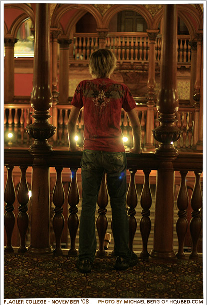 Adrian in the rotunda
Adrian looking out from the rotunda at Flagler College
