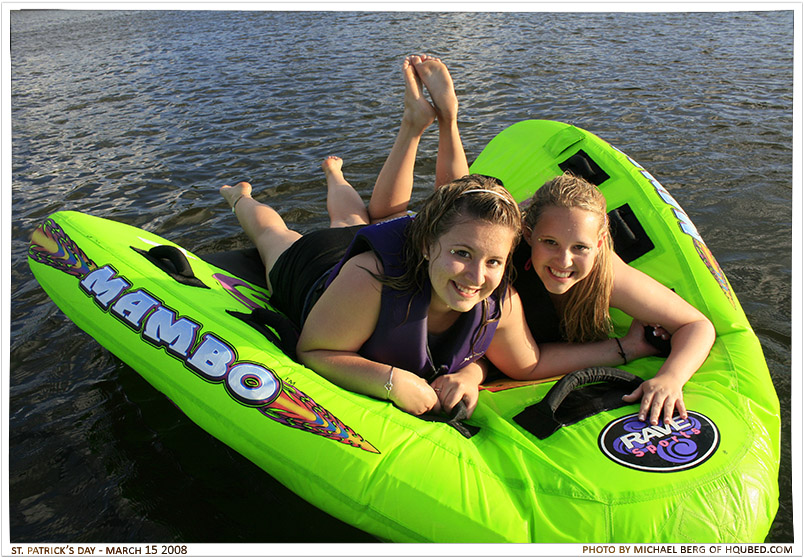 Kayla and Emily
Kayla and Emily on Kayla's lake for St. Patricks day
