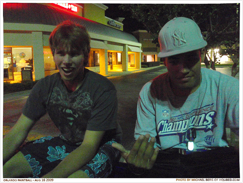 Steven and Oscar
Steven and Oscar in the back of my truck at CiCi's after our day at Orlando Paintball sharing old stories
