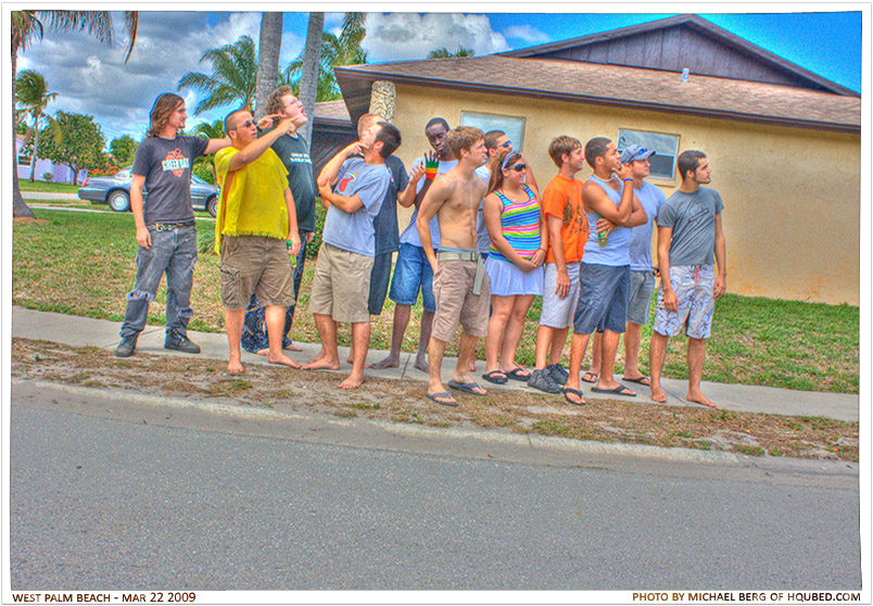 Group before beach HDR
The entire group before heading to West Palm Beach in HDR
