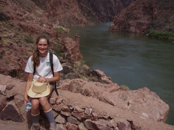 Michelle by the river
My sister by the river after hiking down the entire Grand Canyon
