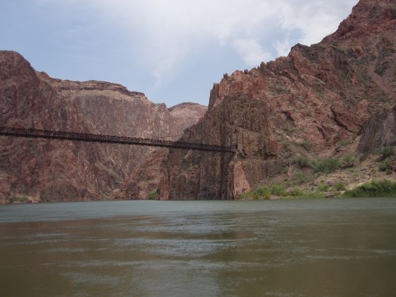 The bridge over the river
The bridge over the river at the bottom of the Grand Canyon
