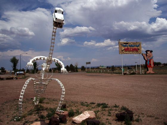 Yabba-dabba hotel
We were driving around and saw this random hotel that was Flintstones themed
