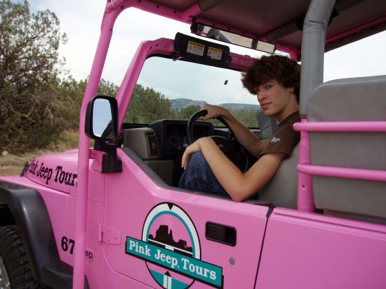 The Pink Jeep! 2
I hopped into the drivers seat while the guide was away for this shot
