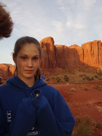 Michelle in Monument Valley
