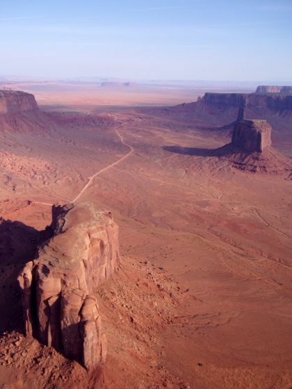 Tiny Mountains
The scenery from way up high in the hot air balloon over Monument Valley
