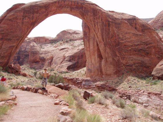 Michael under the Nevada arches
