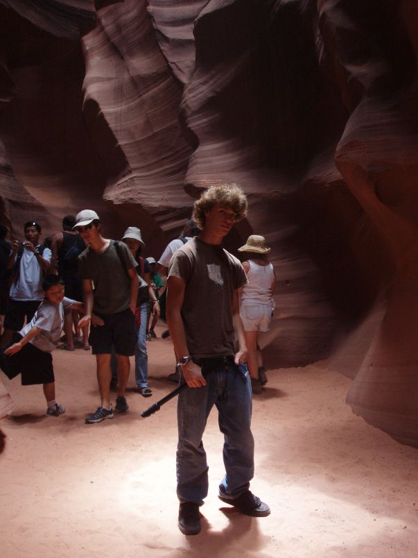 Michael in Antelope canyon
