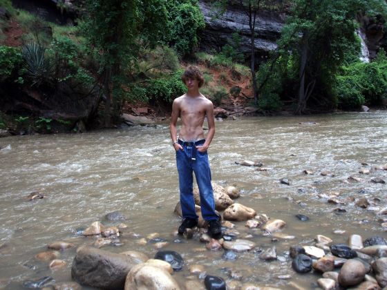 No big deal
Me standing out in the middle of a river after a long hike... only showing off a little :)

