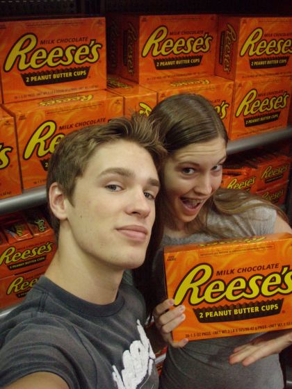 Reeses big cups
Me and Michelle in the Reeses aisle of Hershey park
