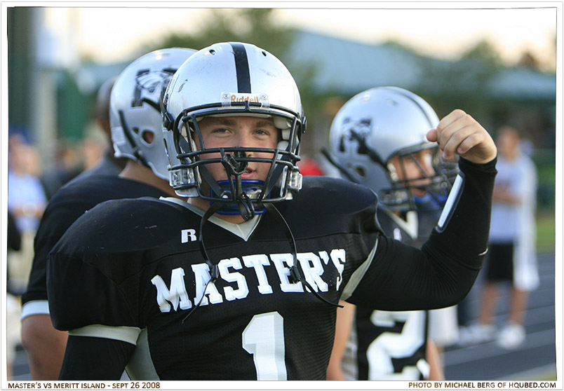 TMA Varsity Football 08 [Game 5]
A shot from the Meritt Island VS Master's game on September 26th: be sure to purchase the Game 5 CD next Friday, these pictures [b]will not[/b] be in the yearbook!
