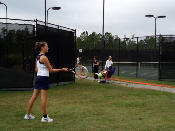 Britt tennis
Brittany at her tennis districts hitting a ball back to Matt
